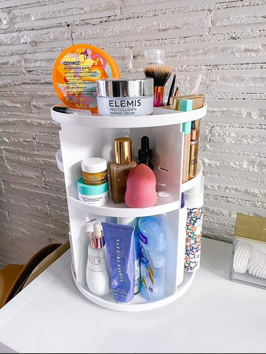 ORGANIZADOR DE MAQUILLAJE GIRATORIO